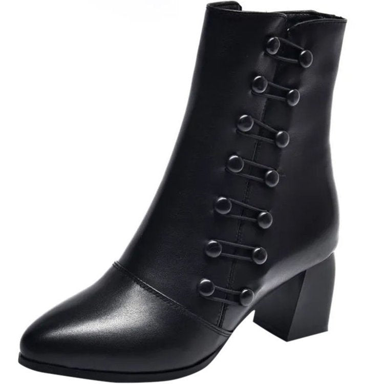 Women's Italian Leather Boots - Carla