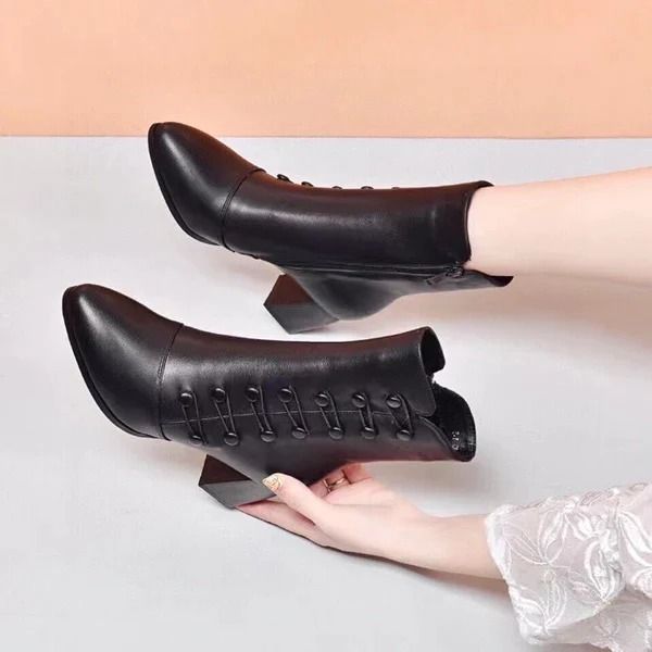 Women's Italian Leather Boots - Carla